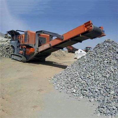 Мобилна мобилна мраморна трошачка, монтирана